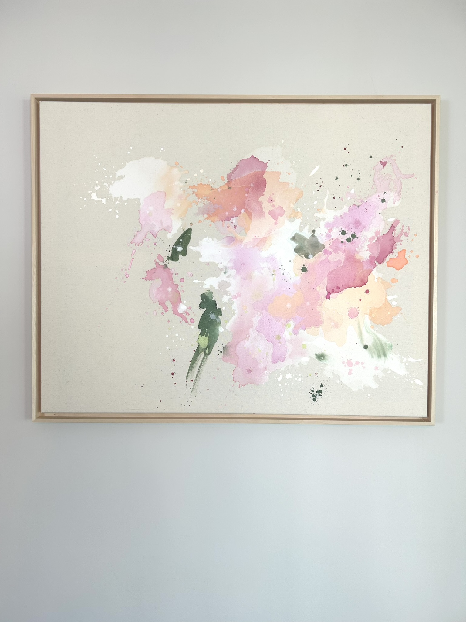 Zerbrechlichkeit, 2025, Acryl auf roher Baumwollleinwand